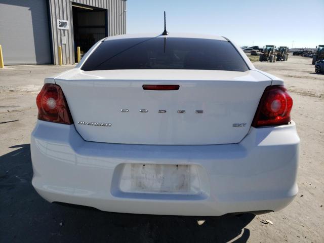 1C3CDZCB5DN679960 - 2013 DODGE AVENGER SXT WHITE photo 6