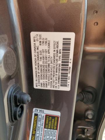 2HKRM4H71EH697645 - 2014 HONDA CR-V EXL CHARCOAL photo 13