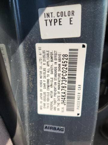 JH4KA7673PC024528 - 1993 ACURA LEGEND LS Көк фото 12