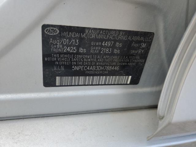 5NPEC4AB3DH788446 - 2013 HYUNDAI SONATA SE Silber Foto 12