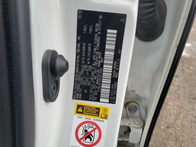 5TDKZRFH7KS573400 - 2019 TOYOTA HIGHLANDER SE WHITE photo 13