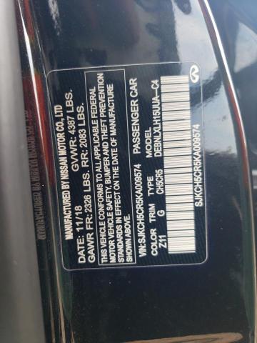 SJKCH5CR5KA009574 - 2019 INFINITI QX30 LUXE BLACK photo 13