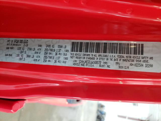 1C4HJXEG3JW169572 - 2018 JEEP WRANGLER U SAHARA RED photo 13