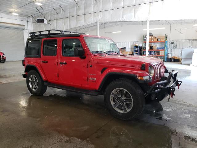 1C4HJXEG3JW169572 - 2018 JEEP WRANGLER U SAHARA RED photo 4