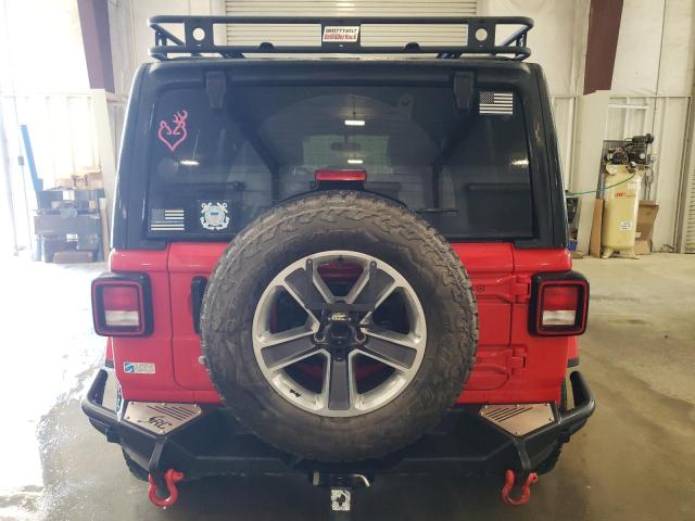 1C4HJXEG3JW169572 - 2018 JEEP WRANGLER U SAHARA RED photo 6