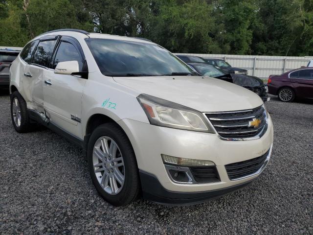 1GNKRGKD0EJ349174 - 2014 CHEVROLET TRAVERSE LT WHITE photo 4