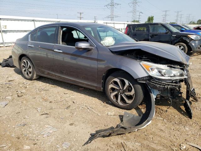 1HGCR2F82GA000907 - 2016 HONDA ACCORD EXL GRAY photo 4