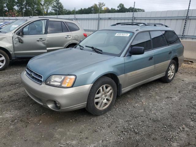 4S3BH6653Y7642867 - 2000 SUBARU LEGACY OUTBACK GREEN photo 1