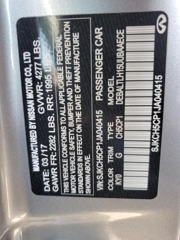 SJKCH5CP1JA040415 - 2018 INFINITI QX30 BASE 银色 照片 13