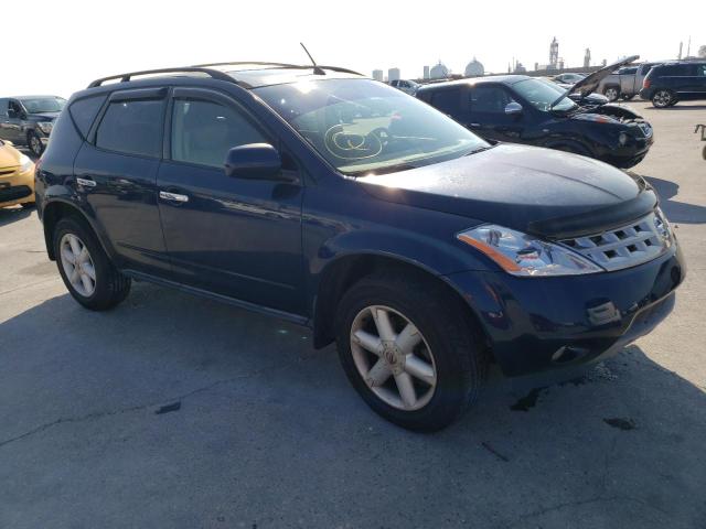 JN8AZ08T75W317873 - 2005 NISSAN MURANO SL BLUE photo 4