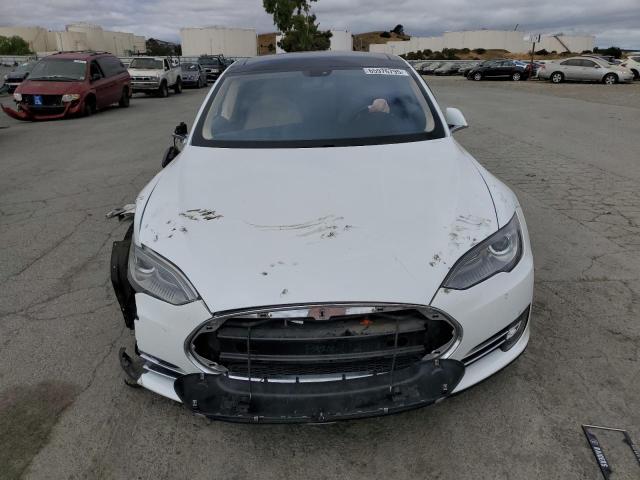 5YJSA1H15EFP49961 - 2014 TESLA MODEL S 白色 照片 5