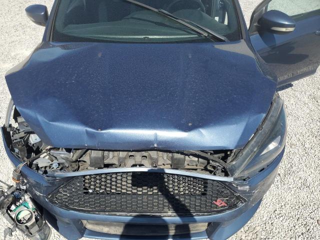 1FADP3L99JL293590 - 2018 FORD FOCUS ST BLUE photo 11