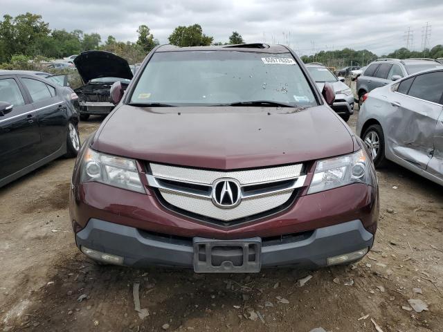 2HNYD28358H503915 - 2008 ACURA MDX TECHNOLOGY BURGUNDY photo 5