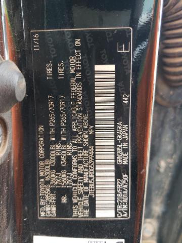 JTEBU5JR0G5399444 - 2016 TOYOTA 4RUNNER SR5/SR5 PREMIUM Schwarz Foto 12