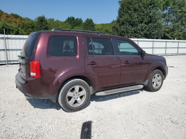 5FNYF4H60BB041413 - 2011 HONDA PILOT EXL BURGUNDY photo 3