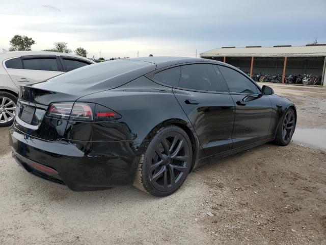 5YJSA1E51NF477951 - 2022 TESLA MODEL S أسود صورة 3