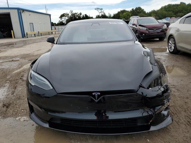 5YJSA1E51NF477951 - 2022 TESLA MODEL S أسود صورة 5