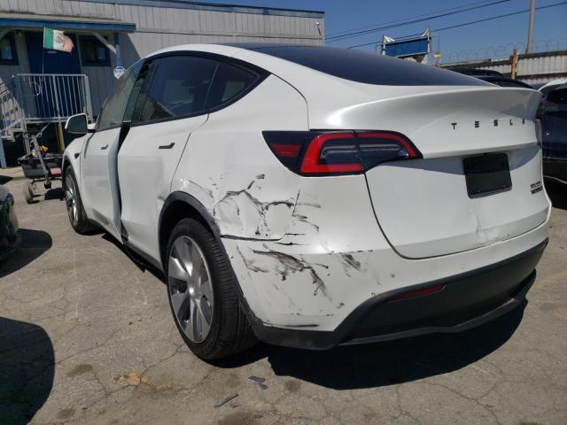 5YJYGDEE5MF072572 - 2021 TESLA MODEL Y أبيض صورة 2