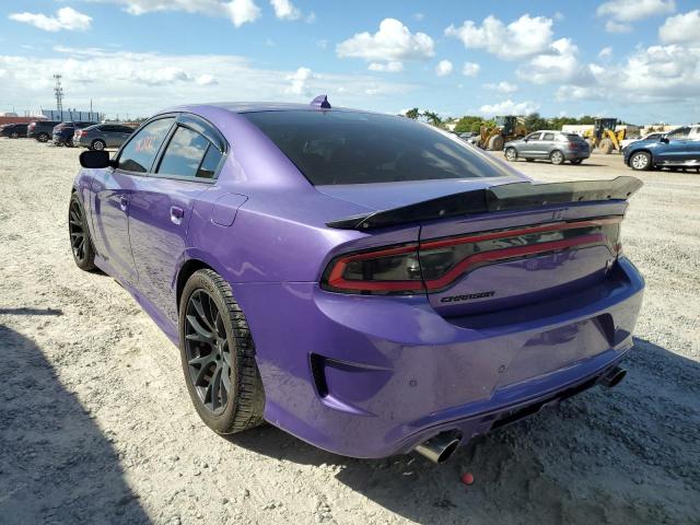 2C3CDXGJ1KH625874 - 2019 DODGE CHARGER SCAT PACK PURPLE photo 3