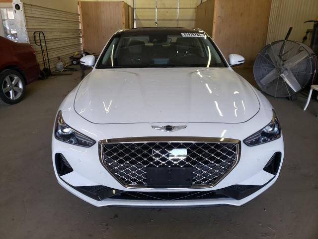 KMTG74LE7KU039951 - 2019 GENESIS G70 ELITE WHITE photo 5