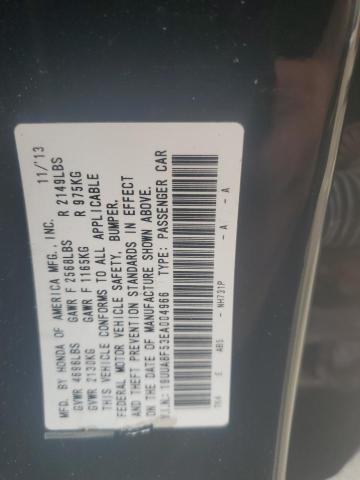 19UUA8F53EA004966 - 2014 ACURA TL TECH BLACK photo 12