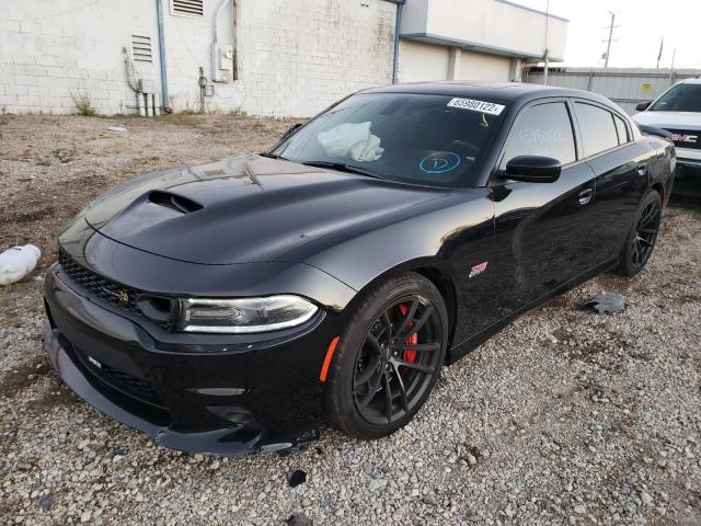 2C3CDXGJ0MH603531 - 2021 DODGE CHARGER SCAT PACK BLACK photo 2