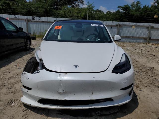 5YJ3E1EB8NF114657 - 2022 TESLA MODEL 3 Beyaz fotoğraf 5