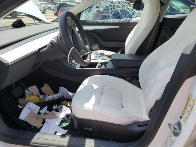 5YJ3E1EB8NF114657 - 2022 TESLA MODEL 3 Beyaz fotoğraf 7