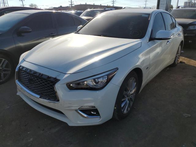 JN1EV7AP2KM540489 - 2019 INFINITI Q50 LUXE WHITE photo 1