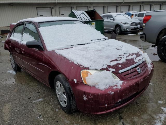 2HGES16593H551389 - 2003 HONDA CIVIC LX BURGUNDY photo 4