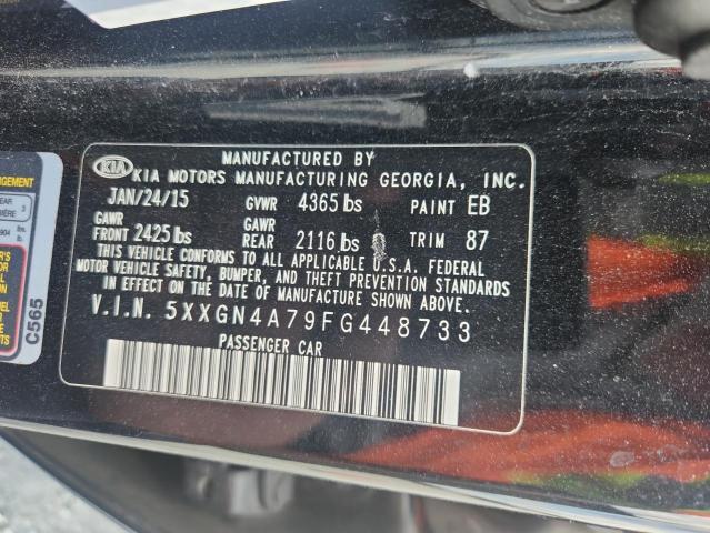 5XXGN4A79FG448733 - 2015 KIA OPTIMA EX BLACK photo 12