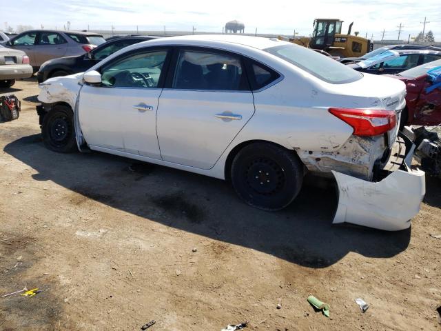 3N1AB7AP2HY325417 - 2017 NISSAN SENTRA S WHITE photo 2