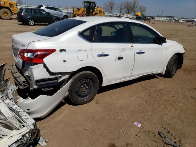 3N1AB7AP2HY325417 - 2017 NISSAN SENTRA S WHITE photo 3