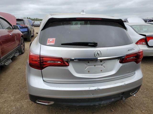 5FRYD4H4XFB002840 - 2015 ACURA MDX TECHNOLOGY SILVER photo 6