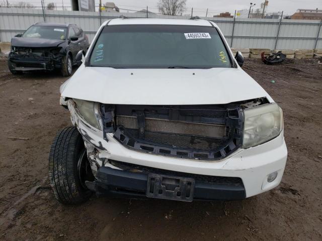 5FNYF4H51BB037801 - 2011 HONDA PILOT EXL WHITE photo 5