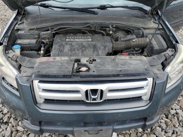 2HKYF18776H500354 - 2006 HONDA PILOT EX TEAL photo 12