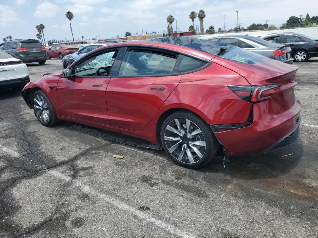 5YJ3E1EA3RF734927 - 2024 TESLA MODEL 3 Rojo foto 2