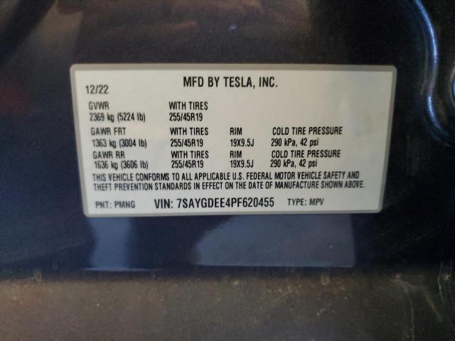 7SAYGDEE4PF620455 - 2023 TESLA MODEL Y 灰色 照片 13