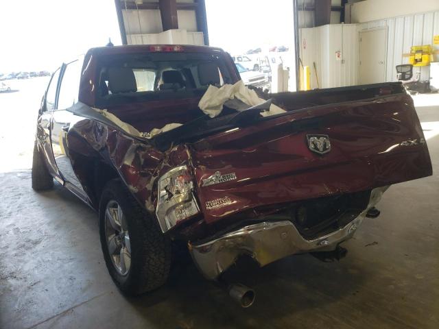 1C6RR7LT0KS639635 - 2019 RAM 1500 CLASS SLT მუქწითელი ფოტო 3