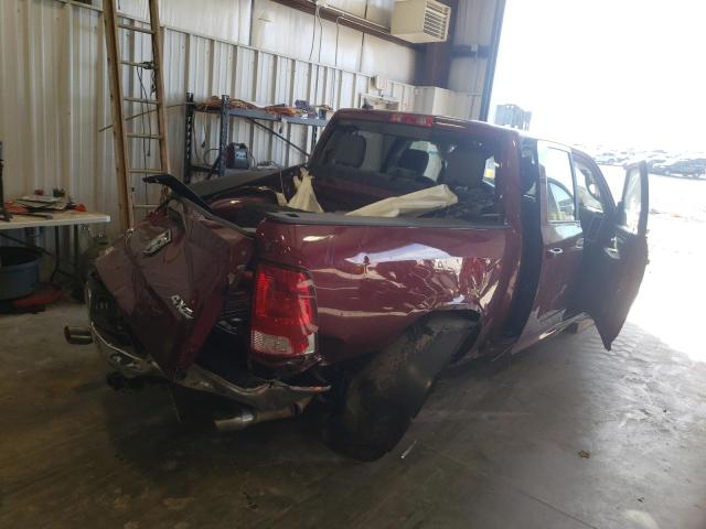 1C6RR7LT0KS639635 - 2019 RAM 1500 CLASS SLT მუქწითელი ფოტო 4