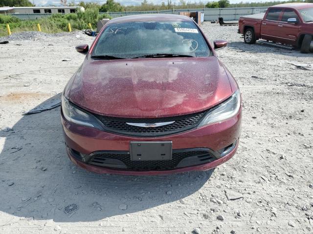 1C3CCCBB7FN747650 - 2015 CHRYSLER 200 S BURGUNDY photo 5