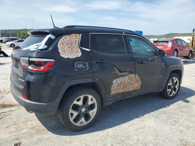 3C4NJDCB7JT341598 - 2018 JEEP COMPASS LIMITED Czarny zdjęcie 3