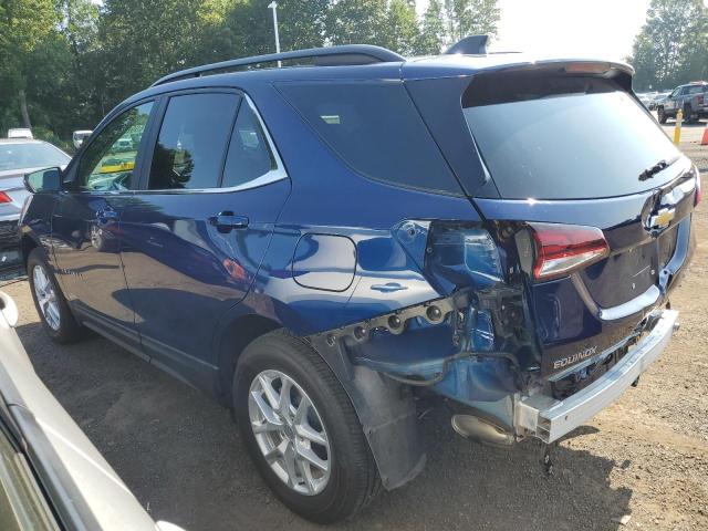 3GNAXUEV2NL275074 - 2022 CHEVROLET EQUINOX LT BLUE photo 2