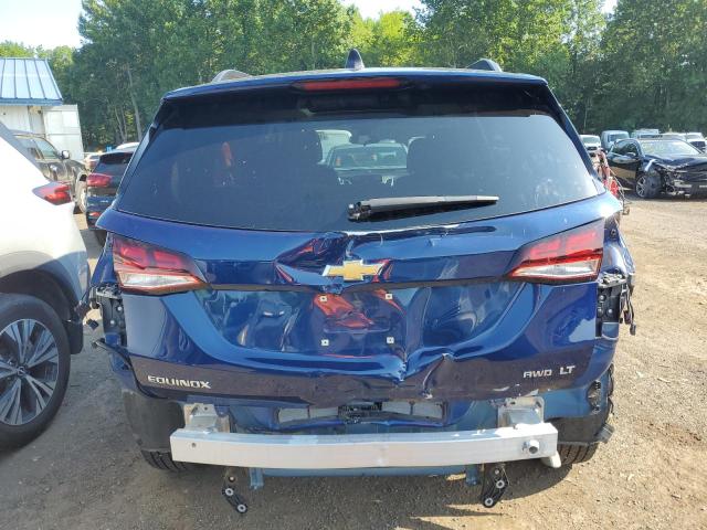 3GNAXUEV2NL275074 - 2022 CHEVROLET EQUINOX LT BLUE photo 6