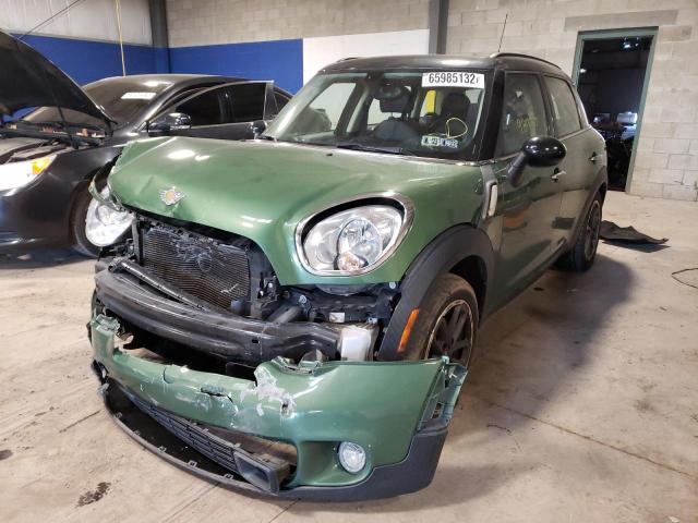 WMWZC3C57GWT07998 - 2016 MINI COOPER S COUNTRYMAN GREEN photo 2