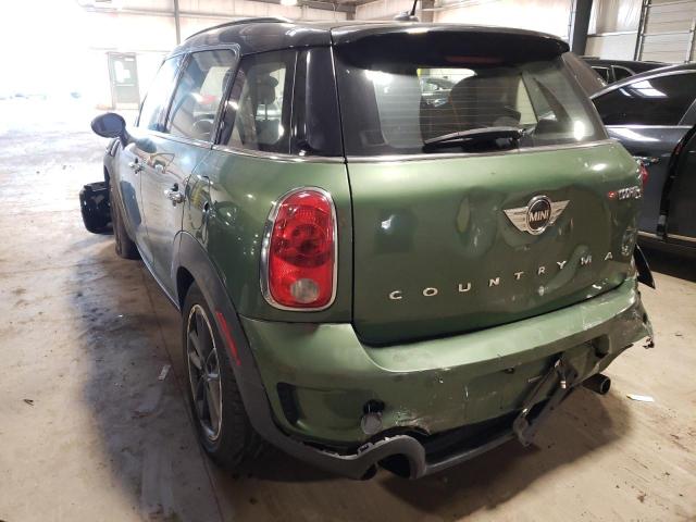 WMWZC3C57GWT07998 - 2016 MINI COOPER S COUNTRYMAN GREEN photo 3