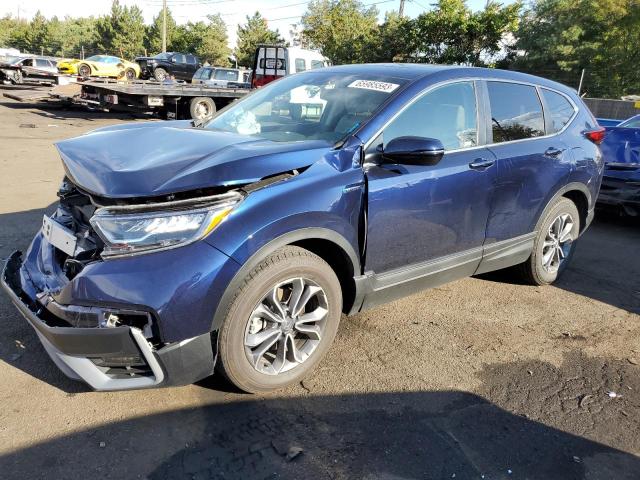 5J6RT6H83NL010890 - 2022 HONDA CR-V EXL BLUE photo 1