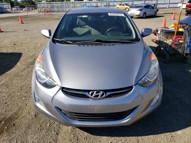 KMHDH4AE2DU003634 - 2013 HYUNDAI ELANTRA GLS SILVER photo 5