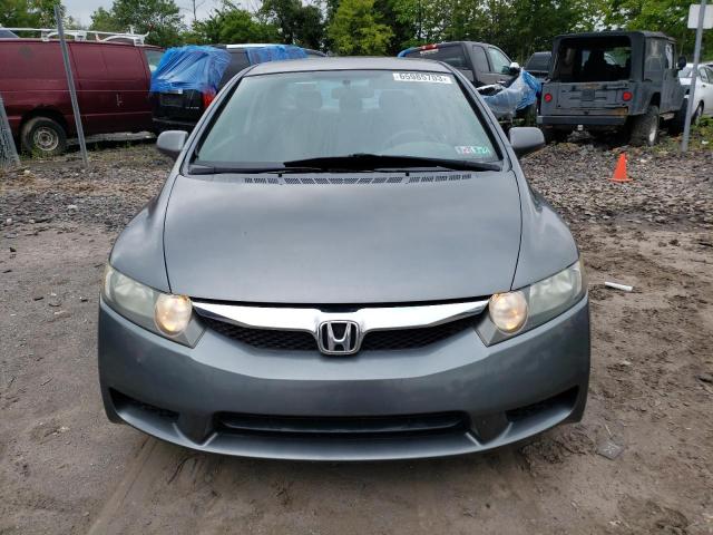 2HGFA16699H316662 - 2009 HONDA CIVIC LX-S GRAY photo 5
