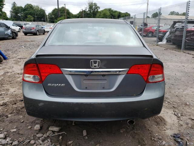 2HGFA16699H316662 - 2009 HONDA CIVIC LX-S GRAY photo 6